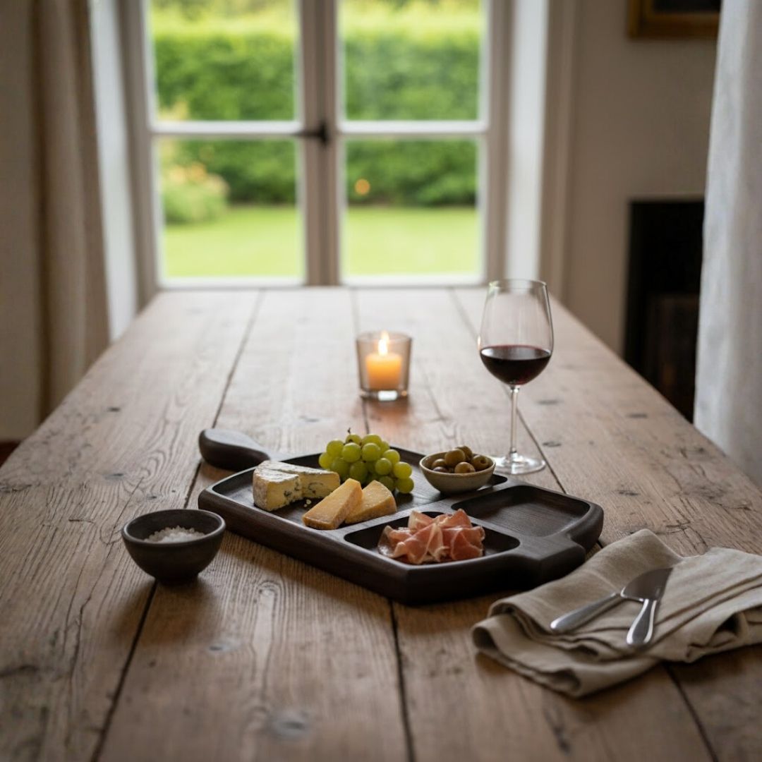 Handle Cavity Platter for Elegant Entertaining